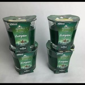 Glade 3.4 Oz Candle Evergreen Forest Lot Of 4